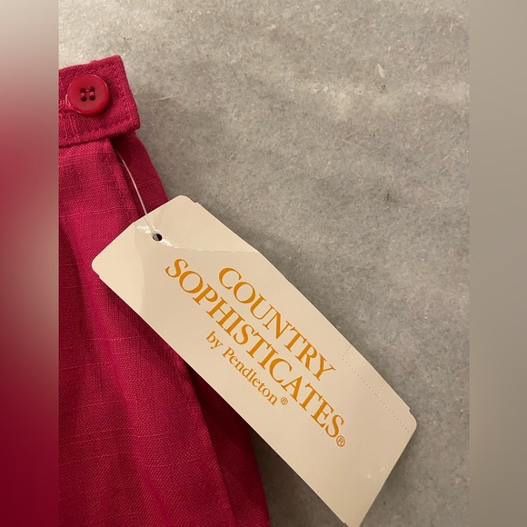 NWT VTG Pendleton Size 12 Country Sophisticates Pink Maxi Silk Blend Lined Skirt - Picture 9 of 14